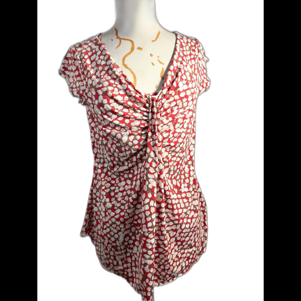 Vintage Blouse Size L Y2K Clean Girl Romantic Academia Ruched Sleeveless Top